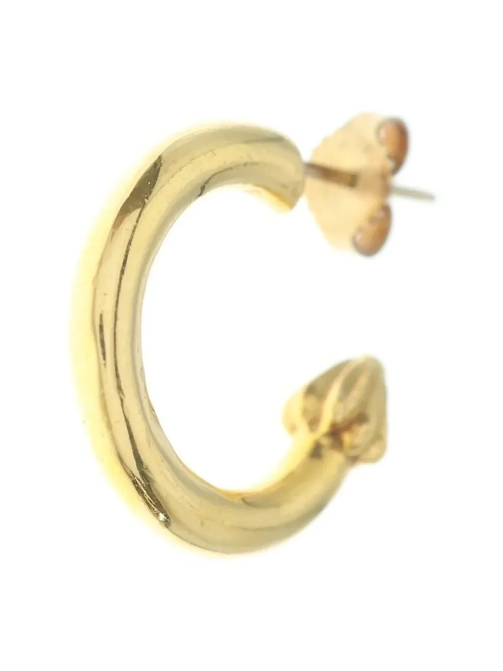 Chrome Hearts 22k Hoop Plain Earrings Gold